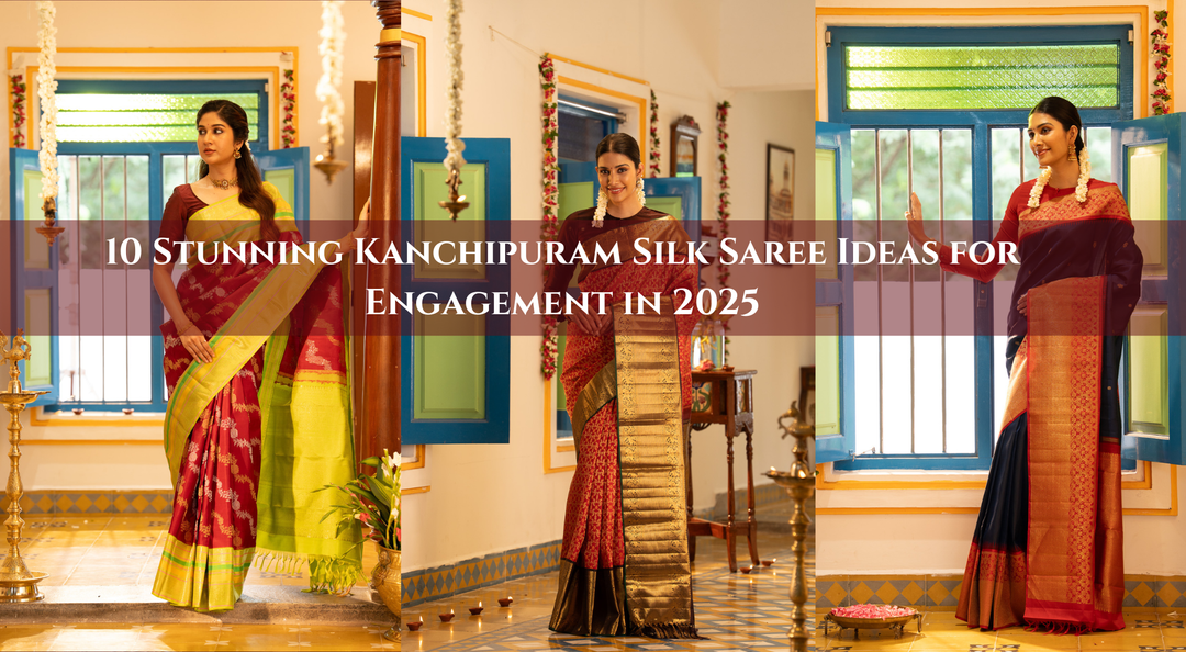 10 Stunning Kanchipuram Silk Saree Ideas for Engagement in 2025