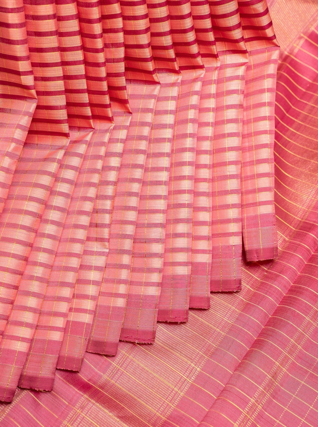 Buy stripes and checks saree