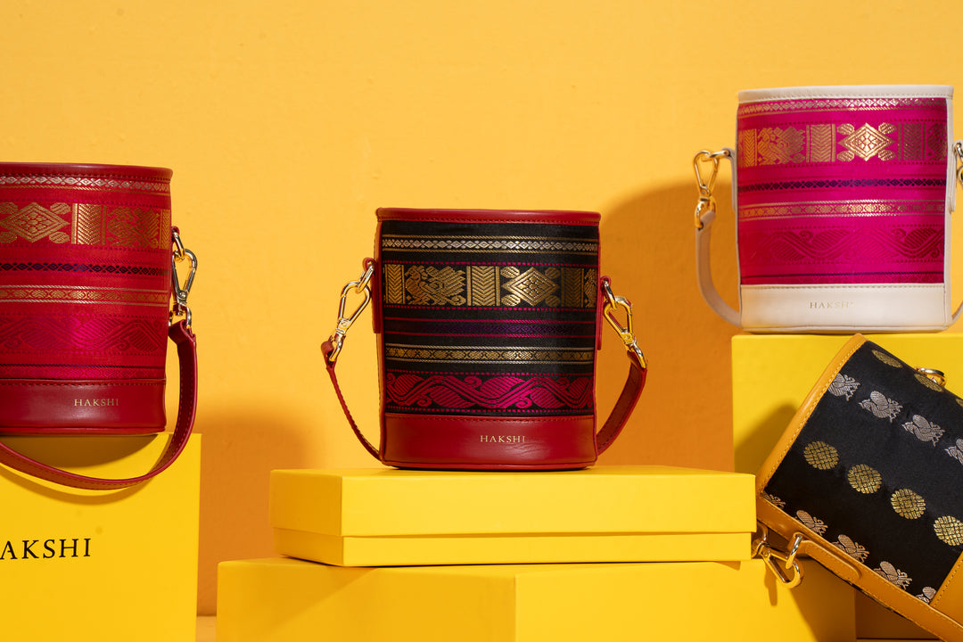 Buy Silk Handbags Online | Potli bags Online | Buy Bucket Bags