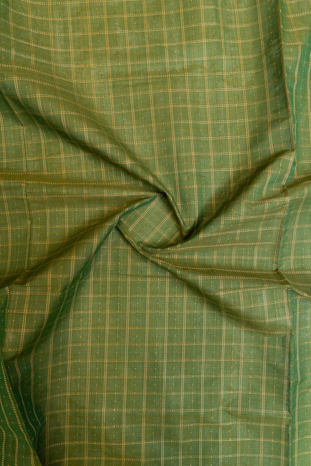 Green lakshadeepam pure handloom cotton saree