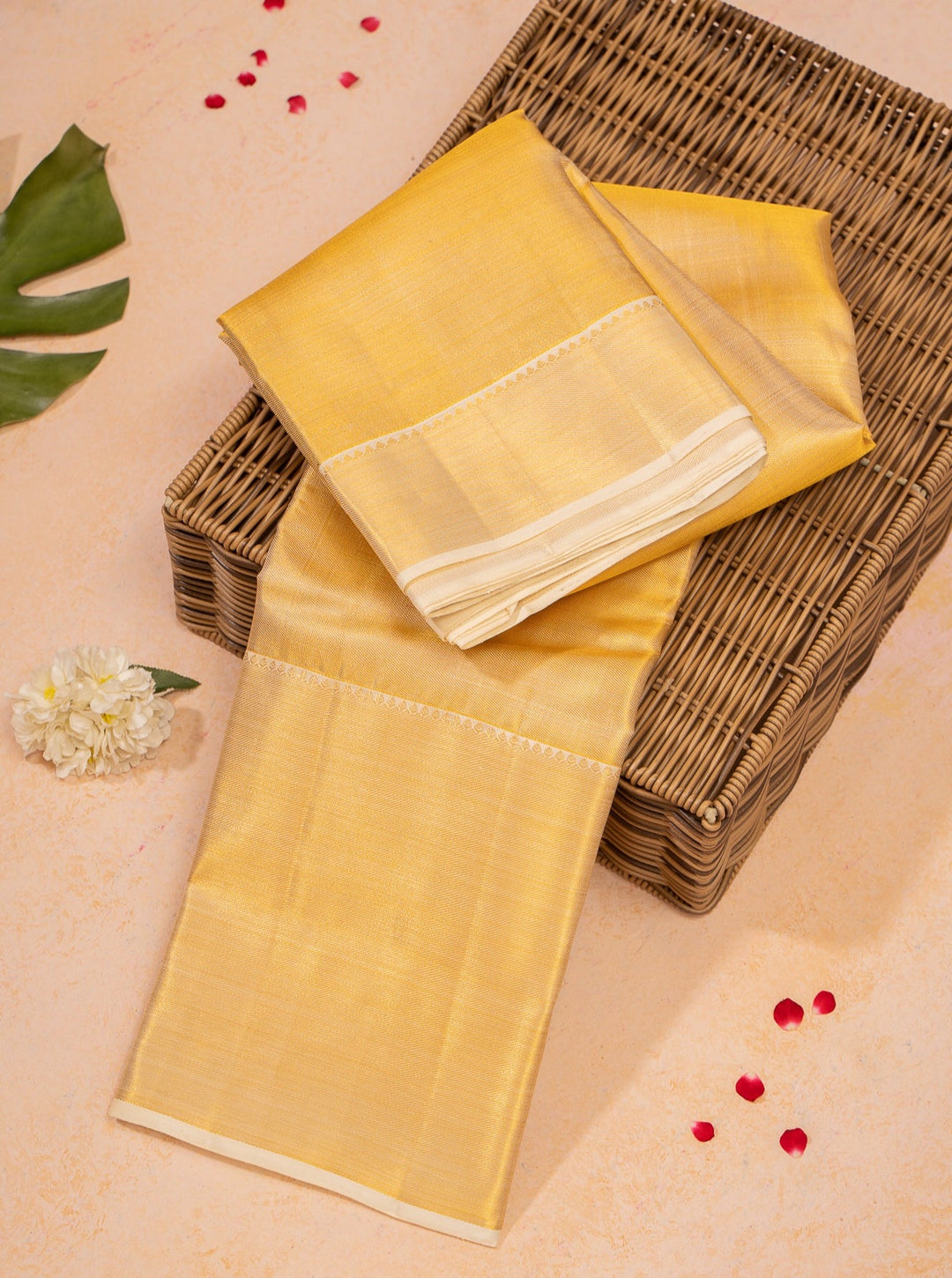 Big Border Kanchipuram | golden kanchipuram silk saree