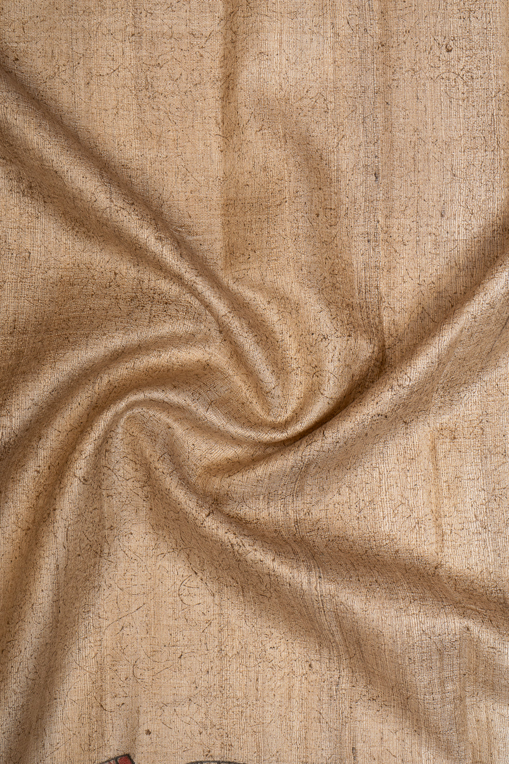 Beige Elephant Vidarbha Pure Tussar Sari - Clio Silks