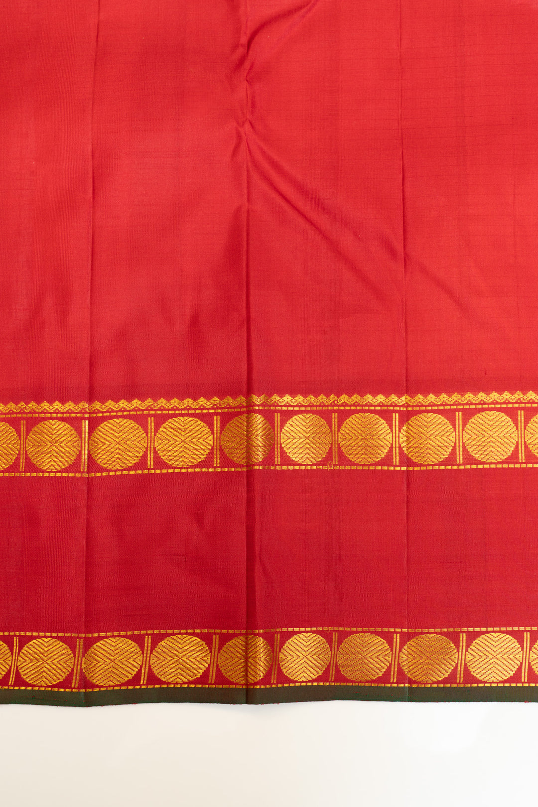 Maroon thread checks rettai pettu pure Kanchipuram silk saree