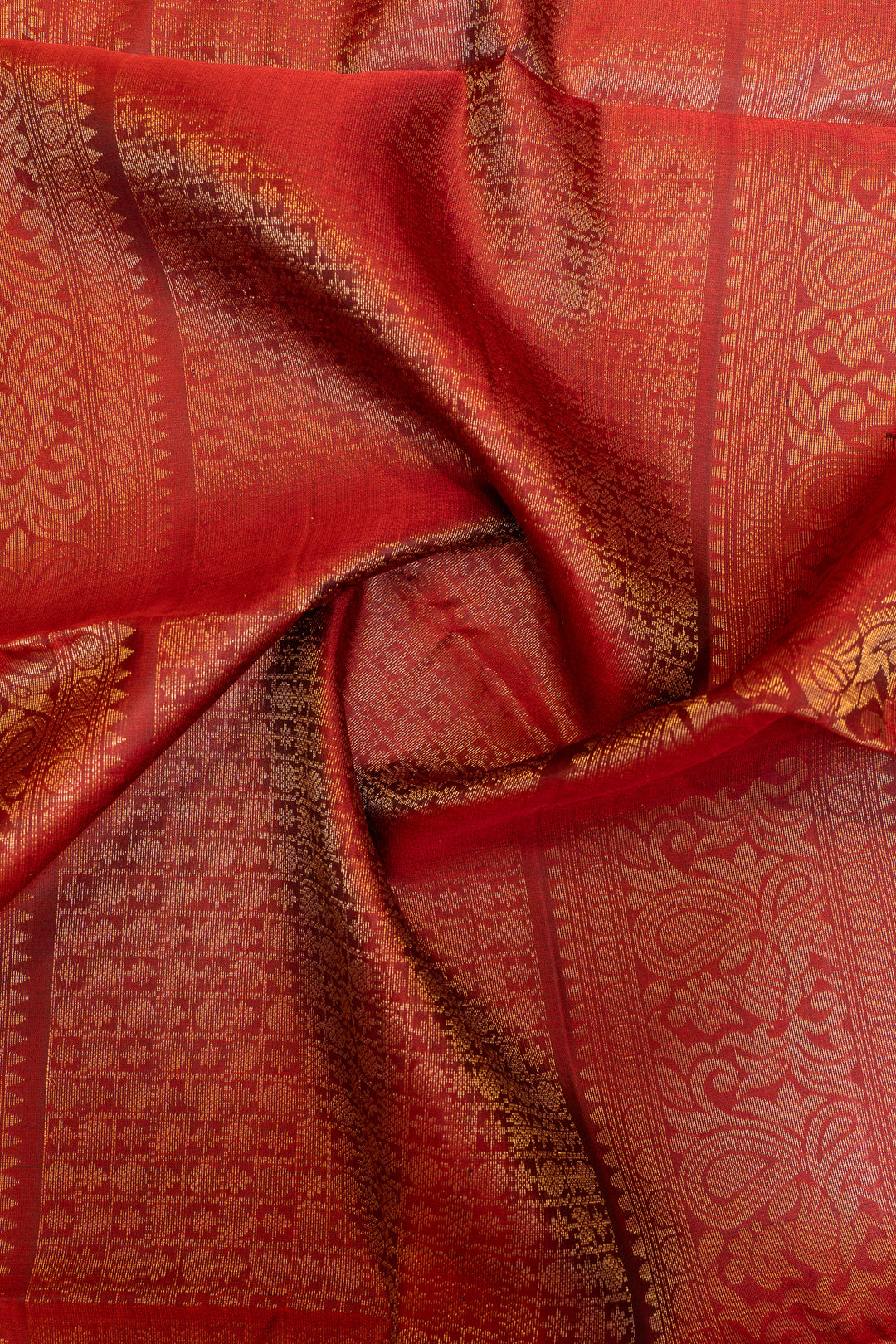 Maroon traditional pure soft silk saree
