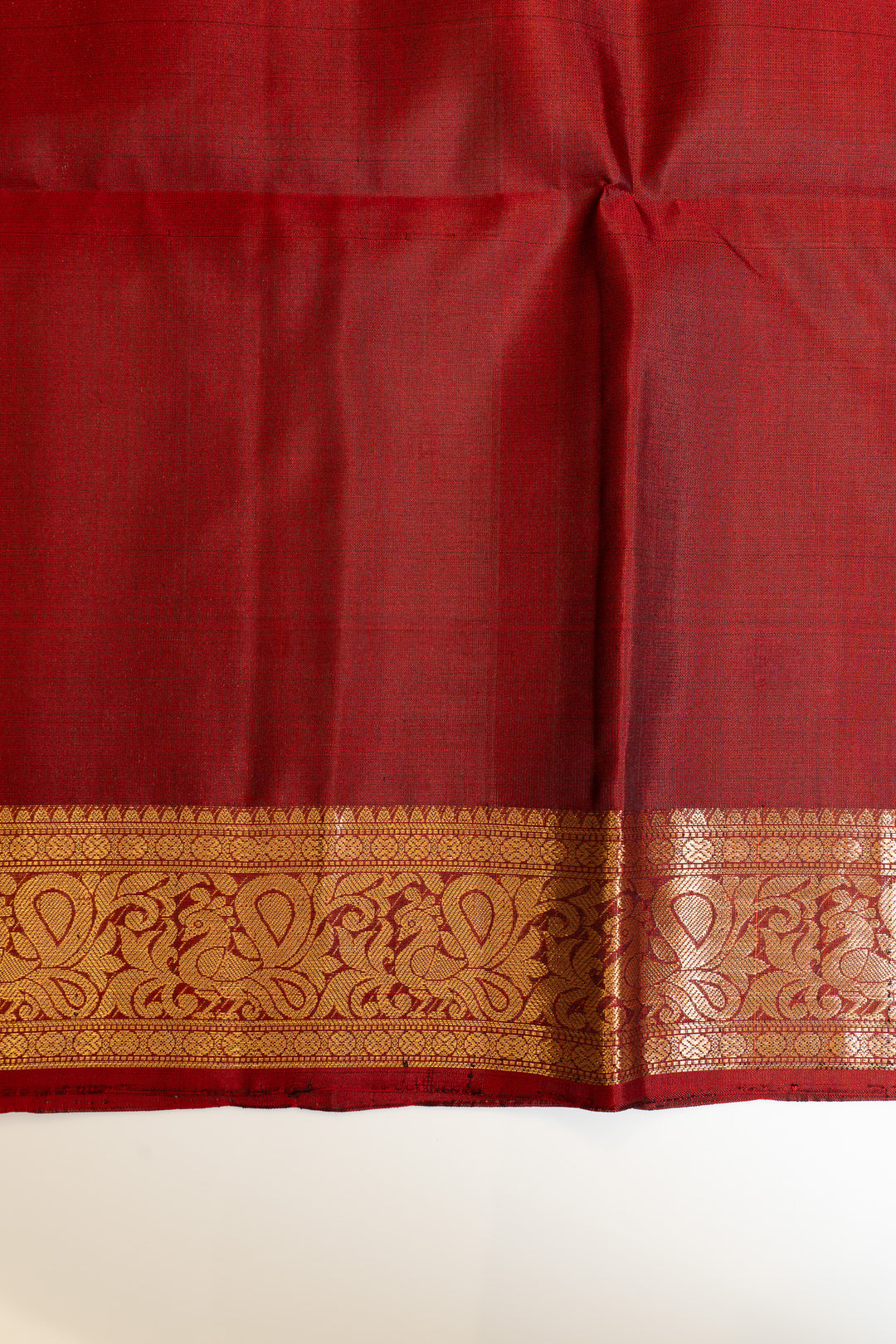 Maroon traditional pure soft silk saree