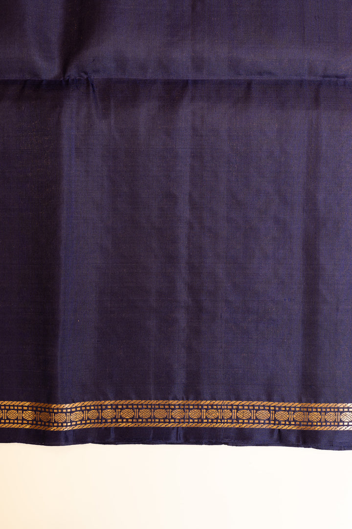 Magenta and purple minakari pure soft silk saree