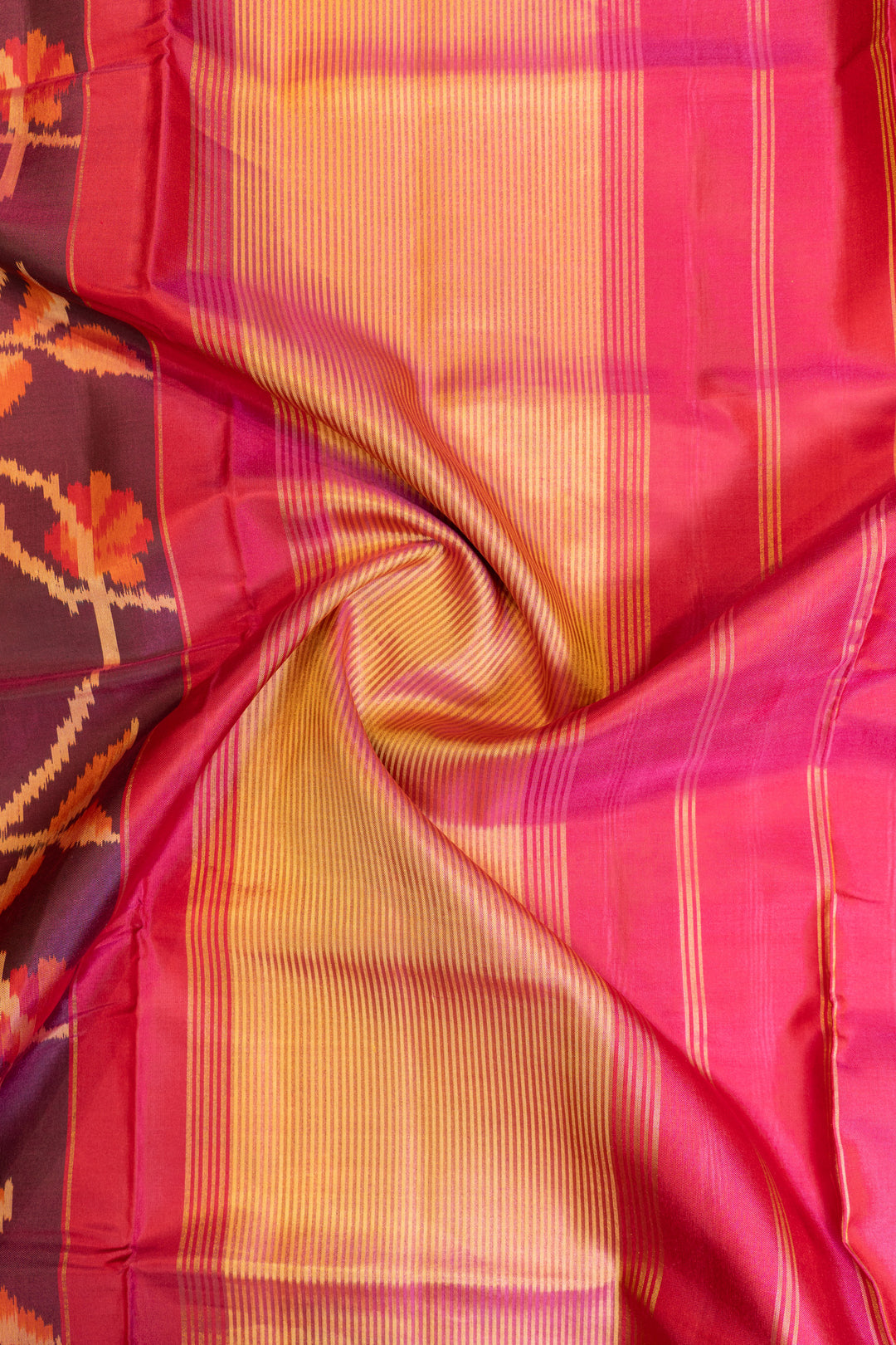 Purple pure ikat patan patola silk saree