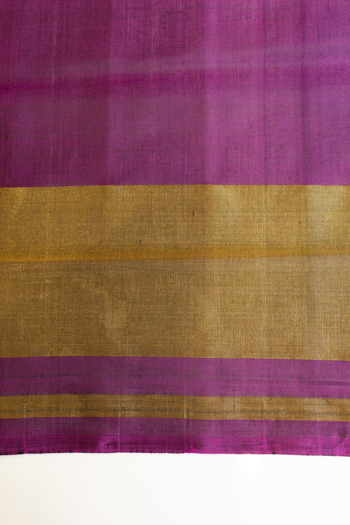 Purple and pink leheriya pure ikat patan patola silk saree