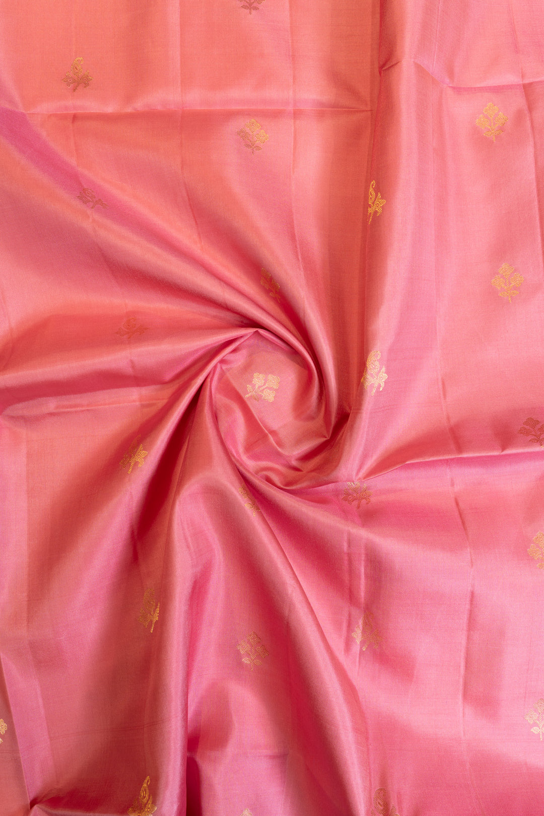 Pink and sage green pure soft silk saree