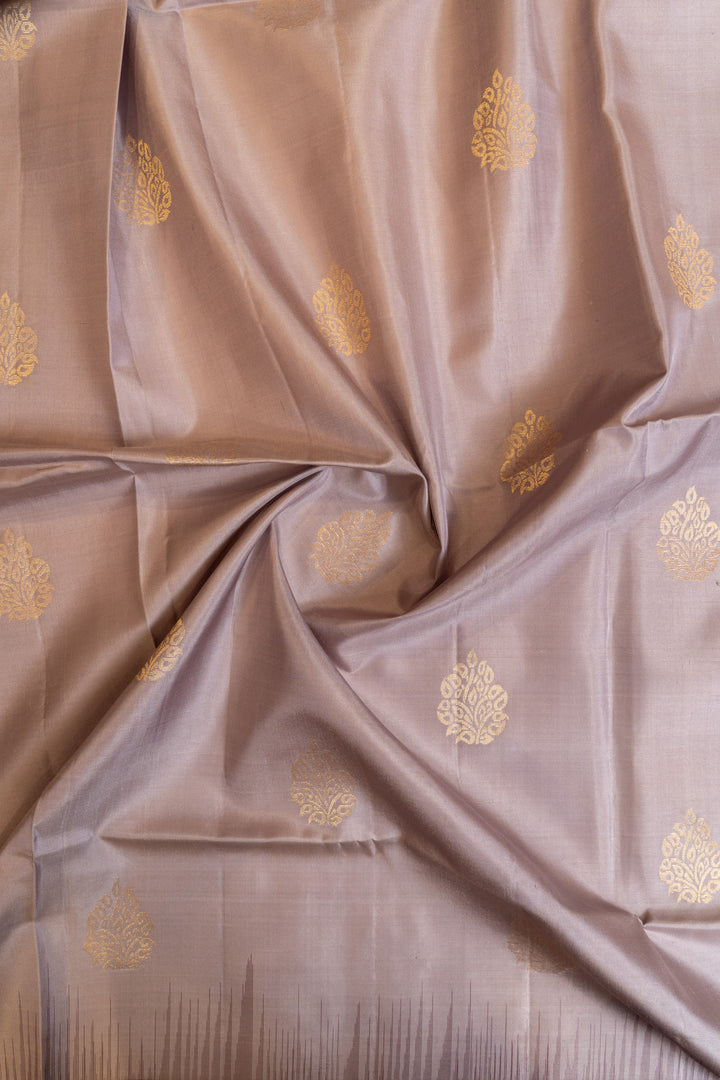 Lilac and magenta pure soft silk saree