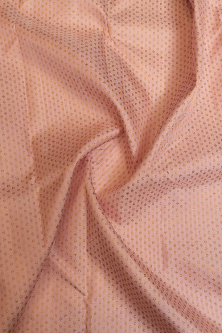 Lilac and purple buttis pure Kanchipuram silk saree