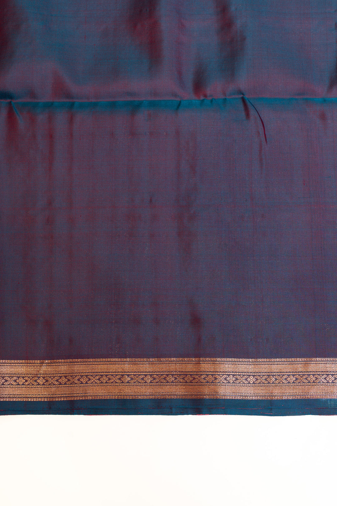 Red ornamental zari checks pure Kanchipuram silk saree