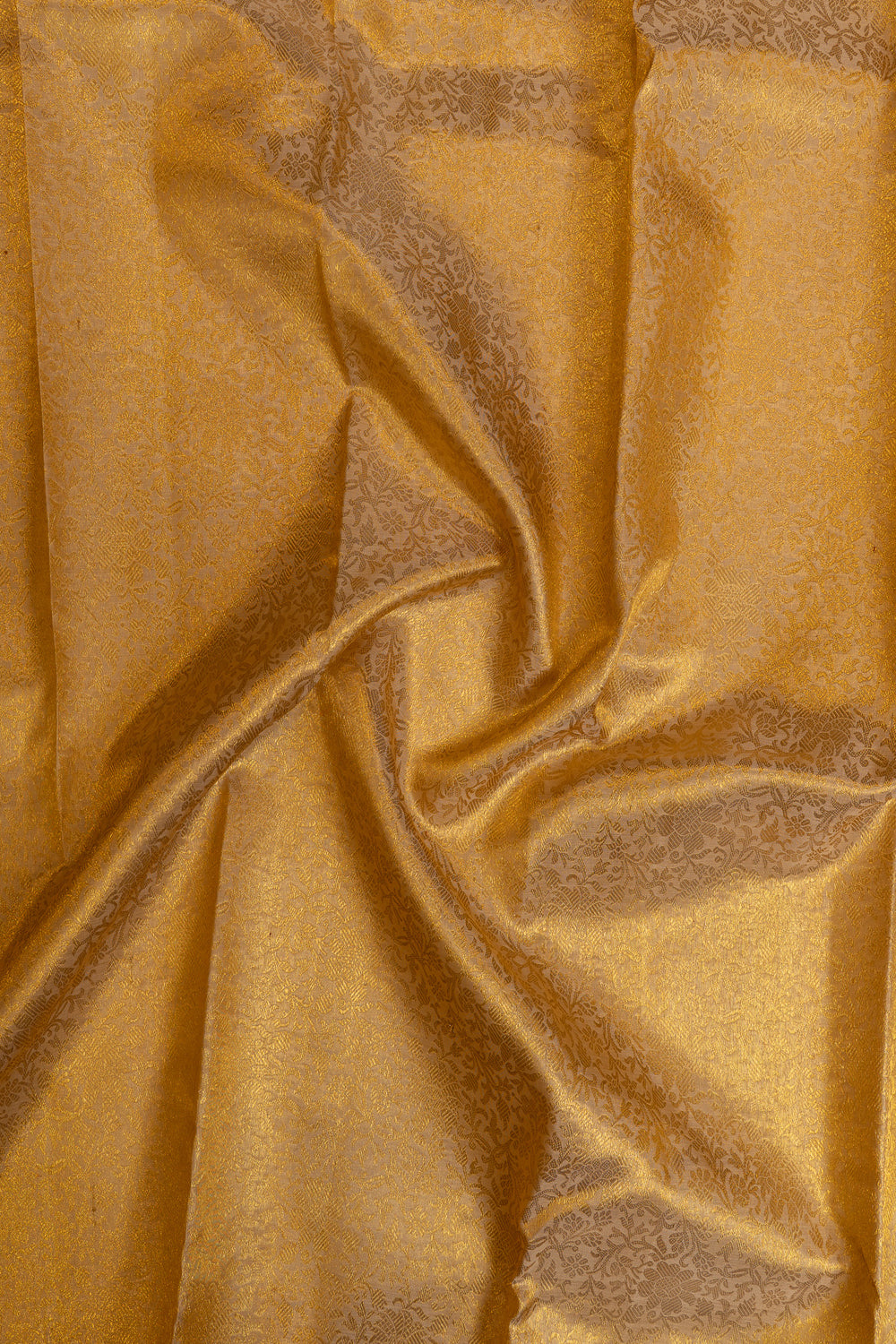 Gold and red red floral brocade pure Kanchipuram silk saree