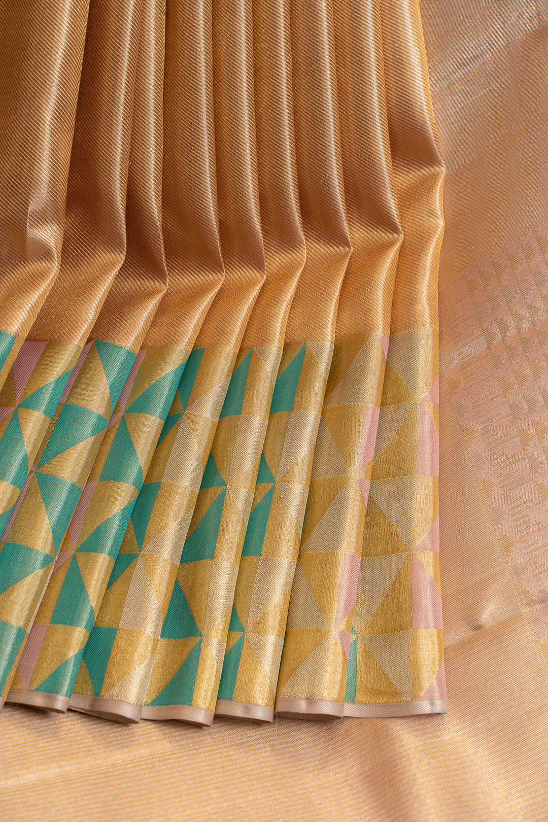 Gold brocade pure Kanchipuram silk saree