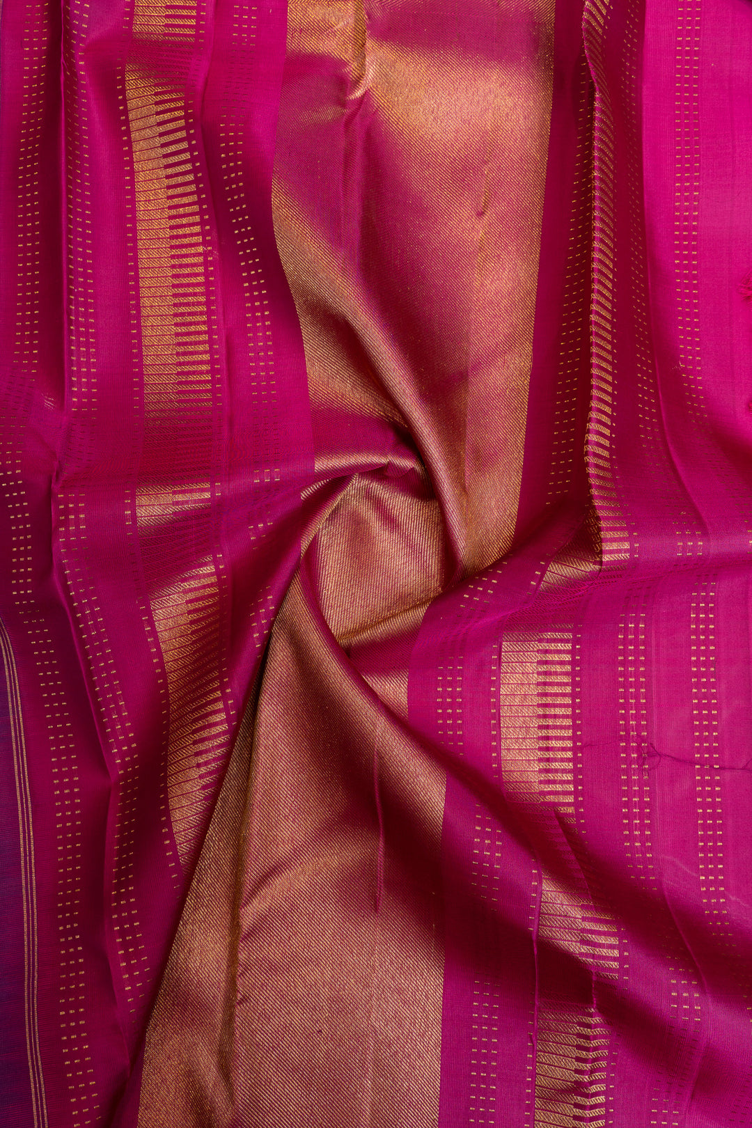Purple and magenta traditional pure Kanchipuram silk  saree