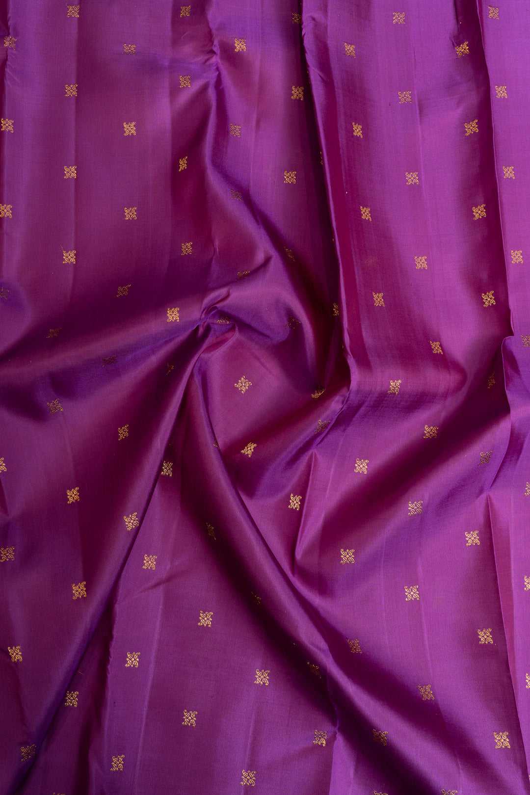 Purple and magenta traditional pure Kanchipuram silk  saree