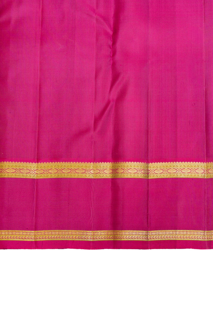 Purple and magenta traditional pure Kanchipuram silk  saree