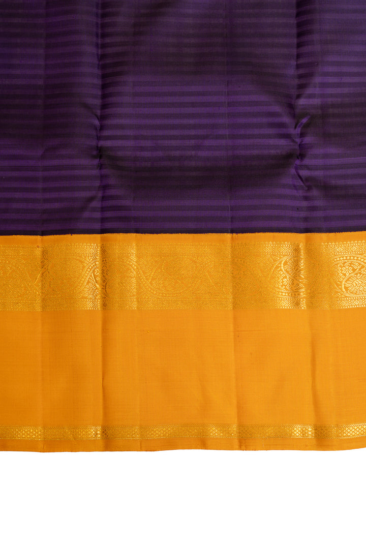 Violet  traditional pure Kanchipuram silk saree