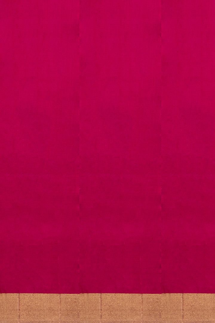 Magenta Purple and Mandhulir Multi Checks Soft Silk Sari - Clio Silks