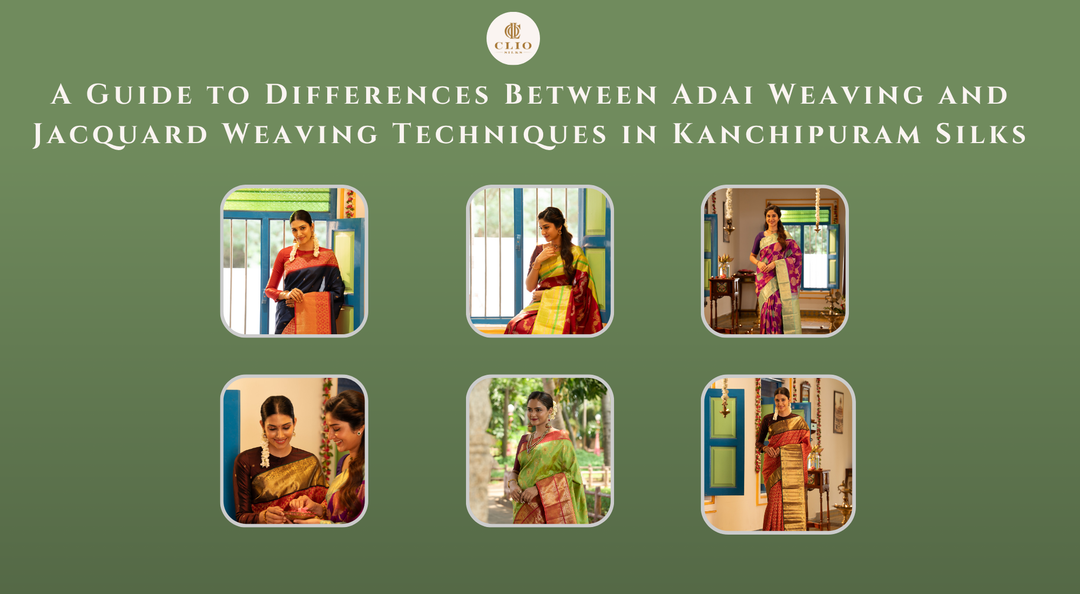 A Guide to Differences Between Adai Weaving and Jacquard Weaving Techniques in Kanchipuram Silks