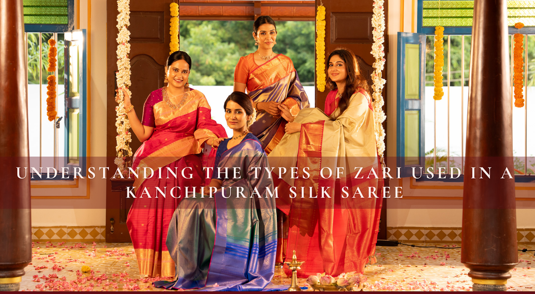 Understanding the Types of Zari Used in a Kanchipuram Silk Saree