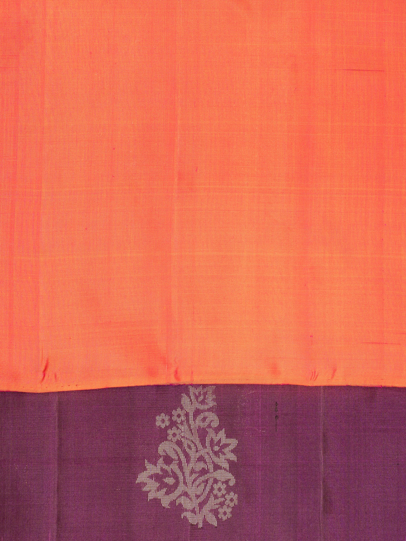 Jamun Purple and Peach Soft Silk Saree