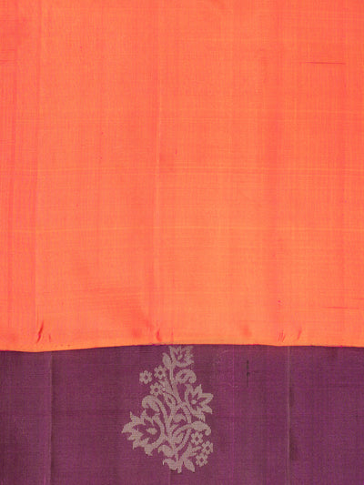 Jamun Purple and Peach Soft Silk Saree