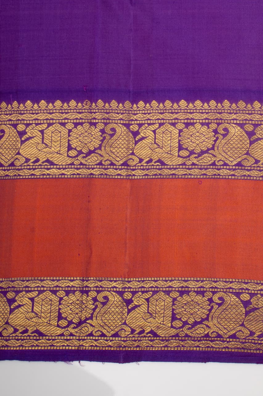 Beige Traditional Pure Kanchipuram Silk Saree