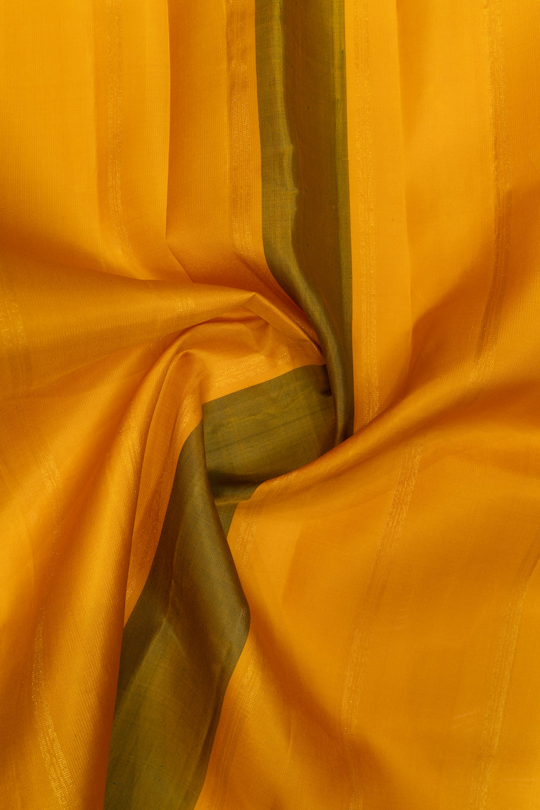 Peacock Blue and Mustard checks Pure Kanchipuram Silk Saree