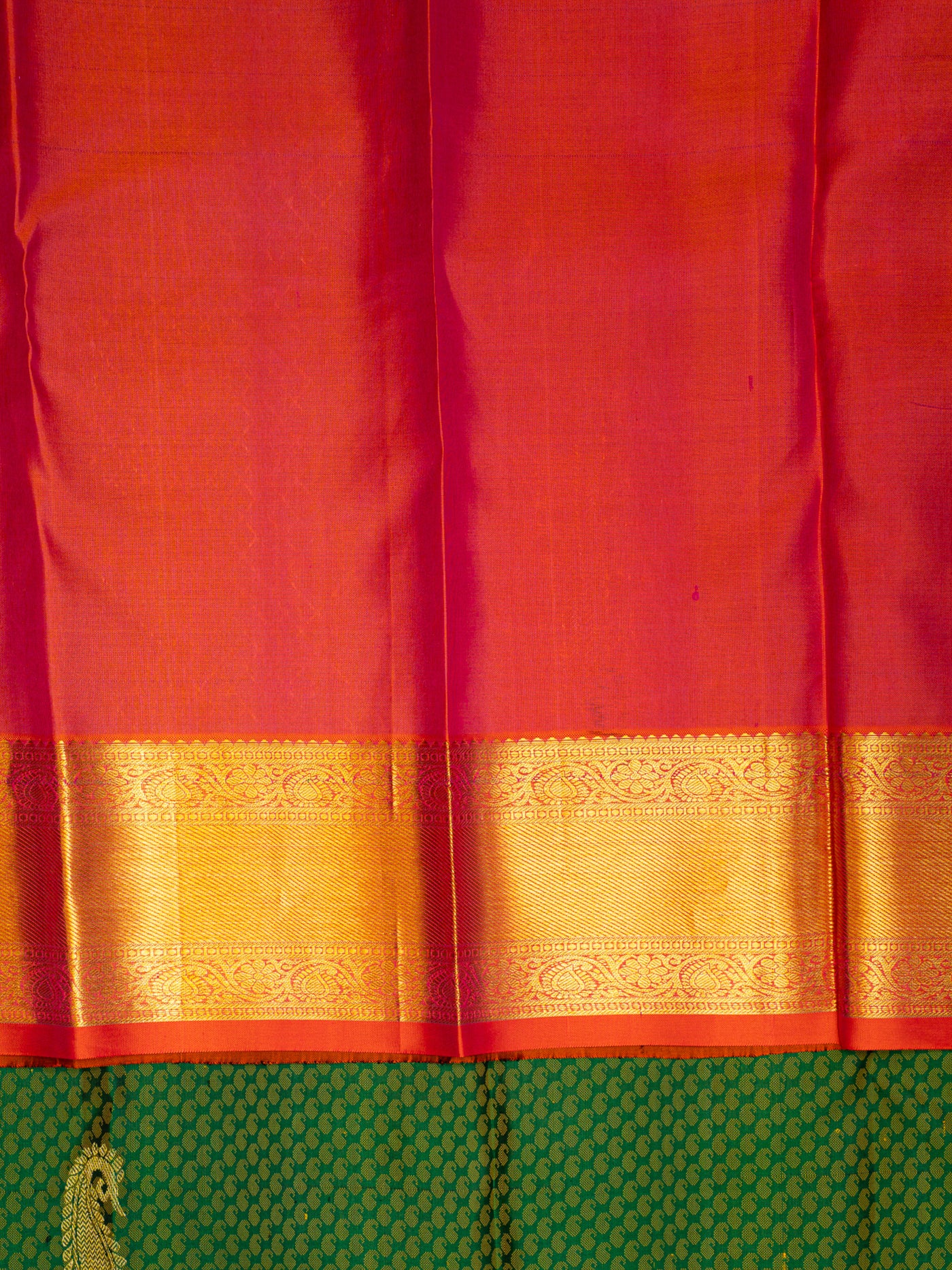 Green Jacquard Pure Kanchipuram Silk Saree - Clio Silks