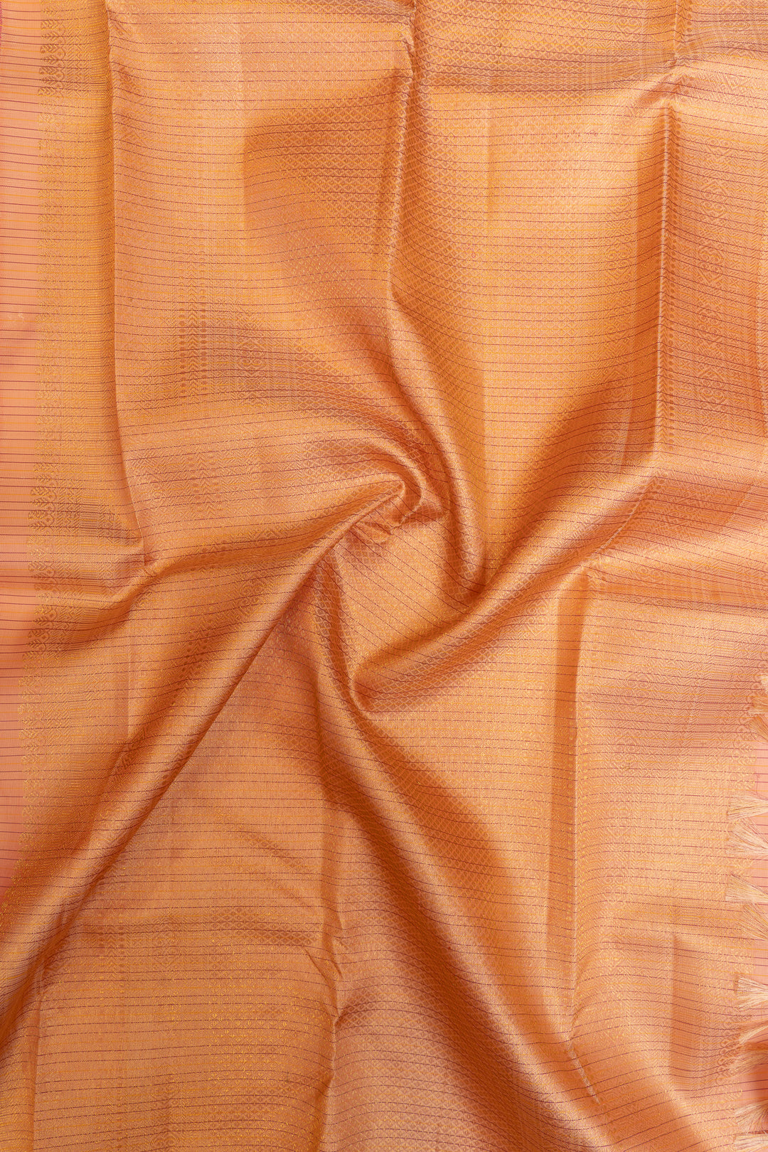 Magenta Pink stripes pure Kanchipuram silk saree