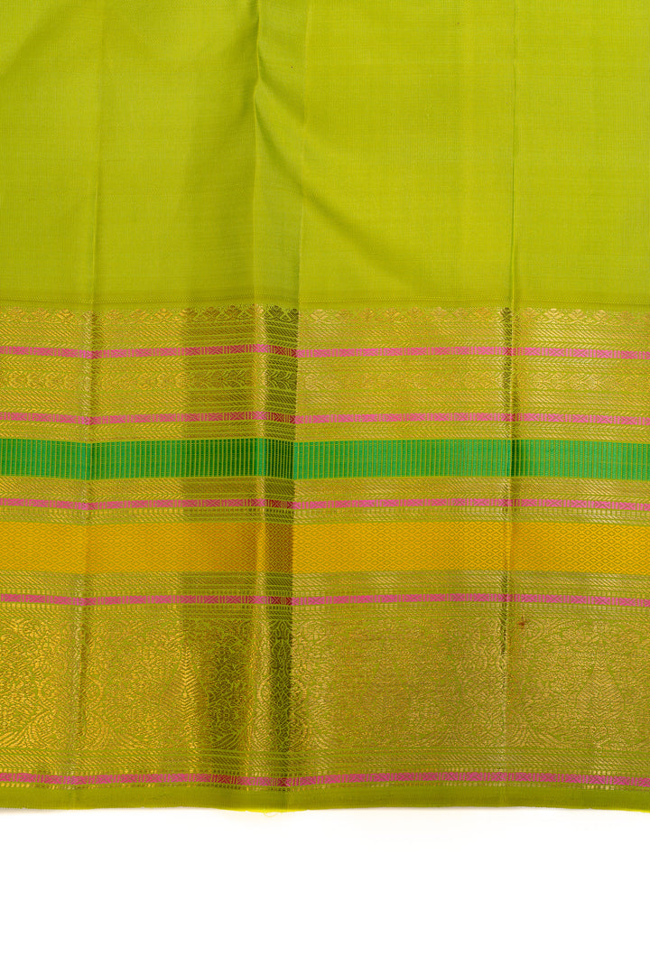 Maroon and green kodivisiripure Kanchipuram silk saree