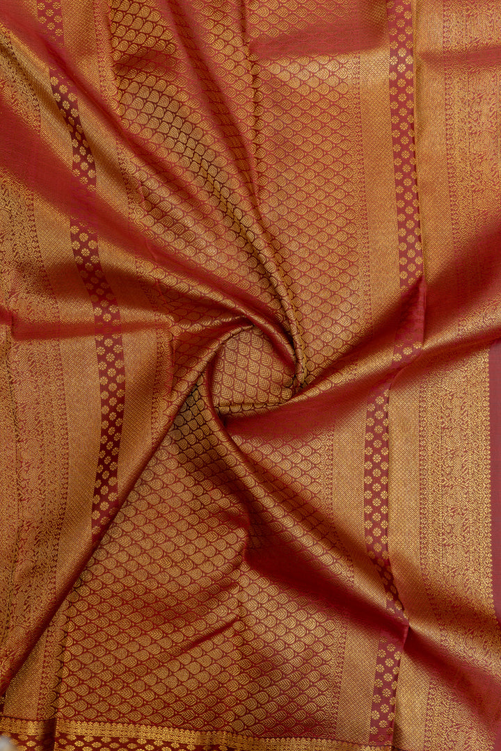Bottle green and maroon pure Kanchipuram silk saree