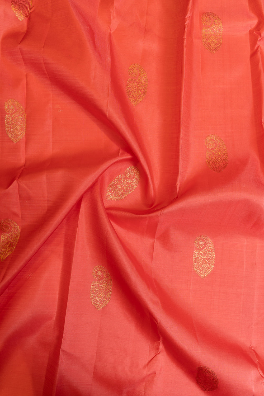 Pink and brown traditional pure Kanchipuram silk saree