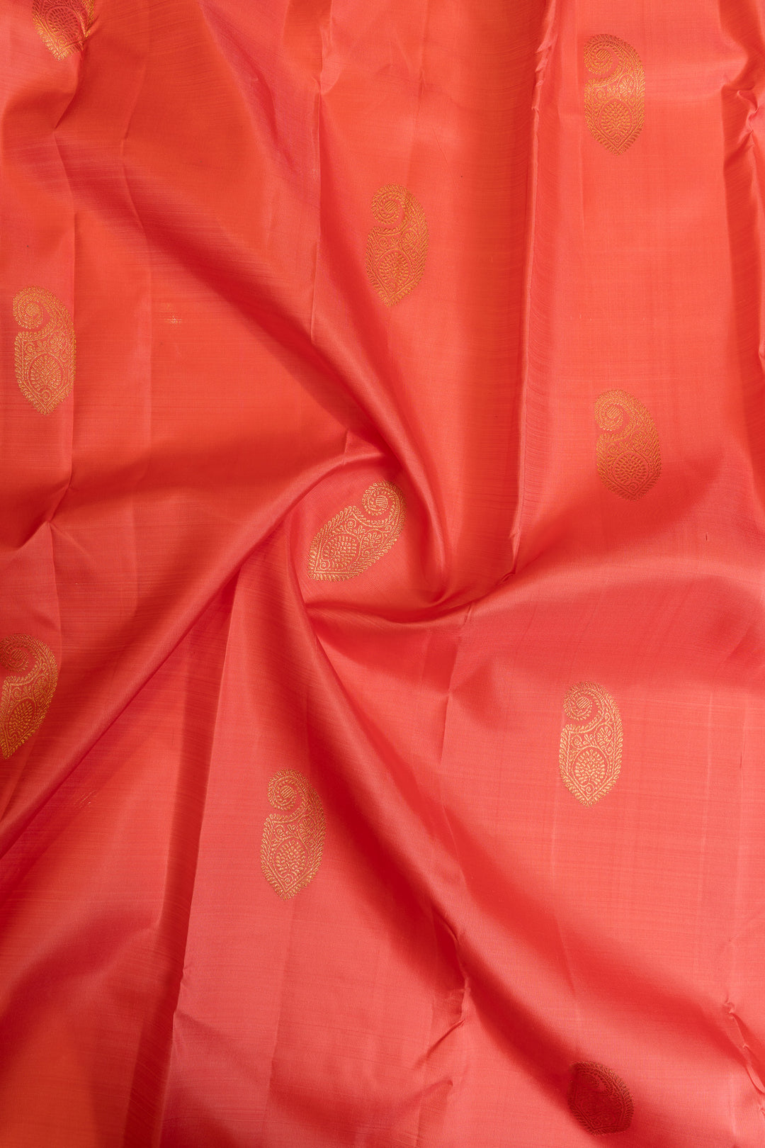 Pink and brown traditional pure Kanchipuram silk saree