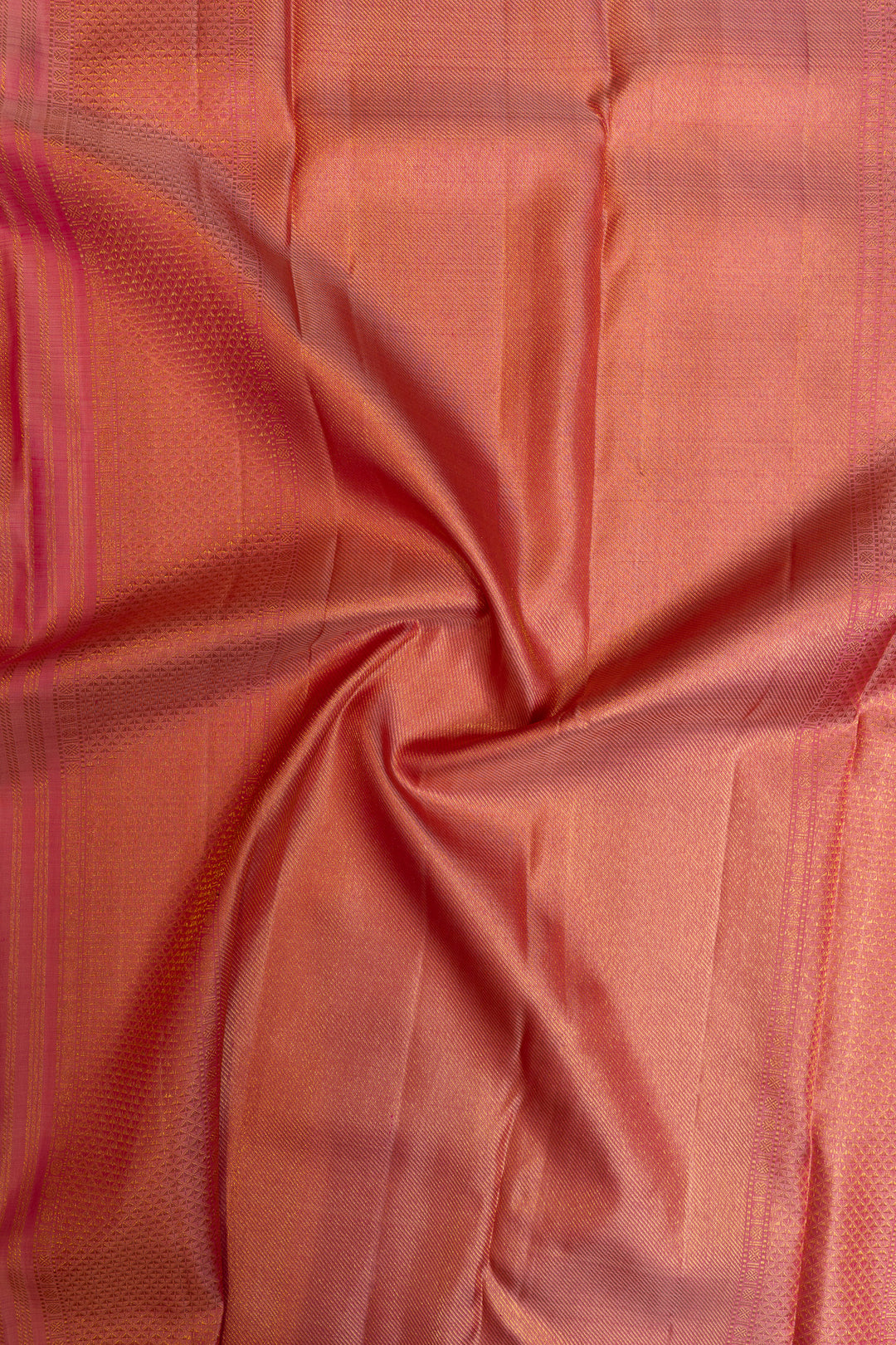 Pink paisley vanasingaram pure brocade Kanchipuram silk saree