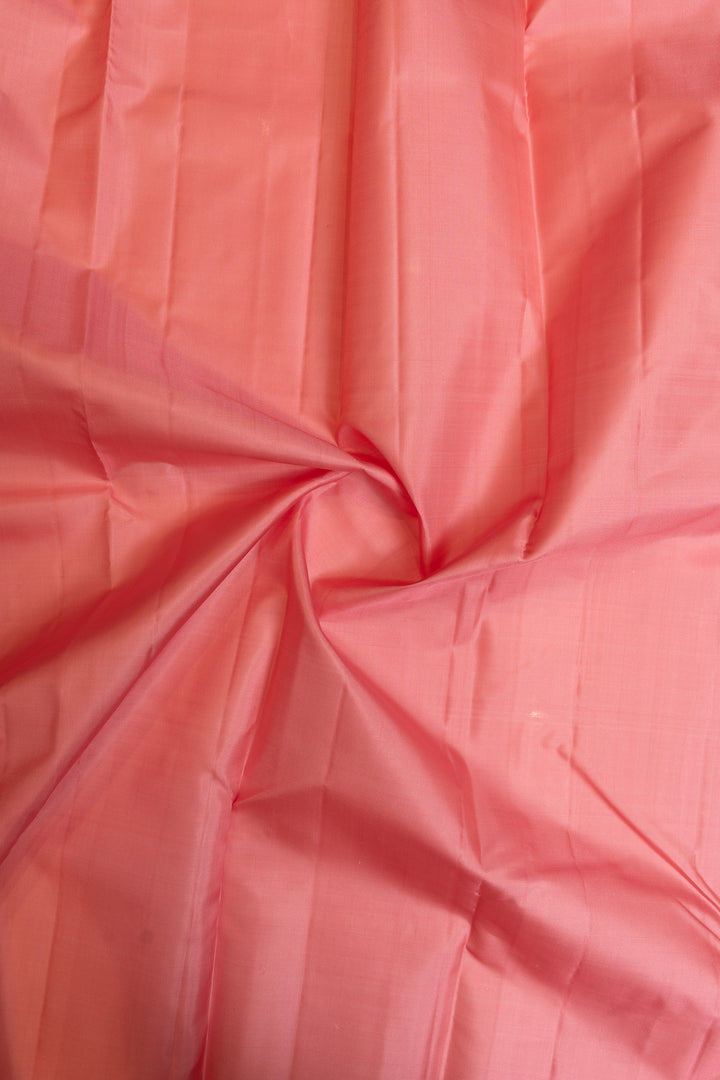 Lotus pink and gold pure kanchipuram silk saree