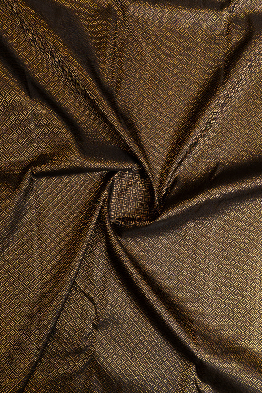 Black brocade pure Kanchipuram silk saree