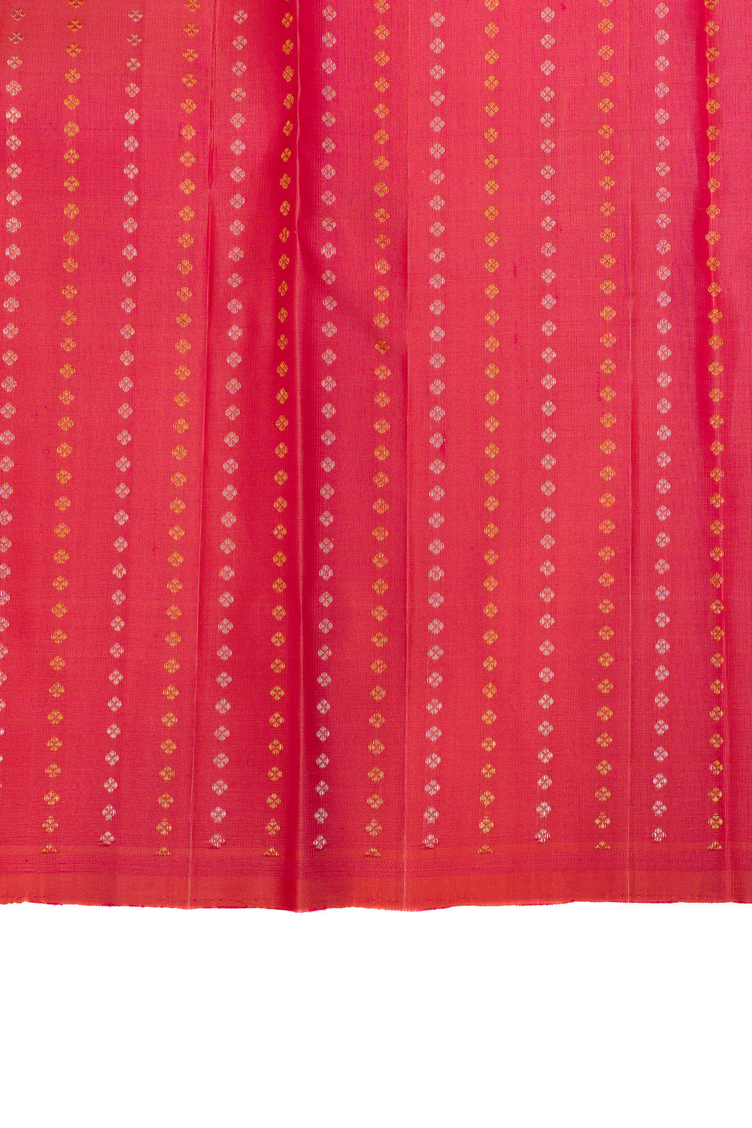 Peach linen Kanchipuram  pure silk saree