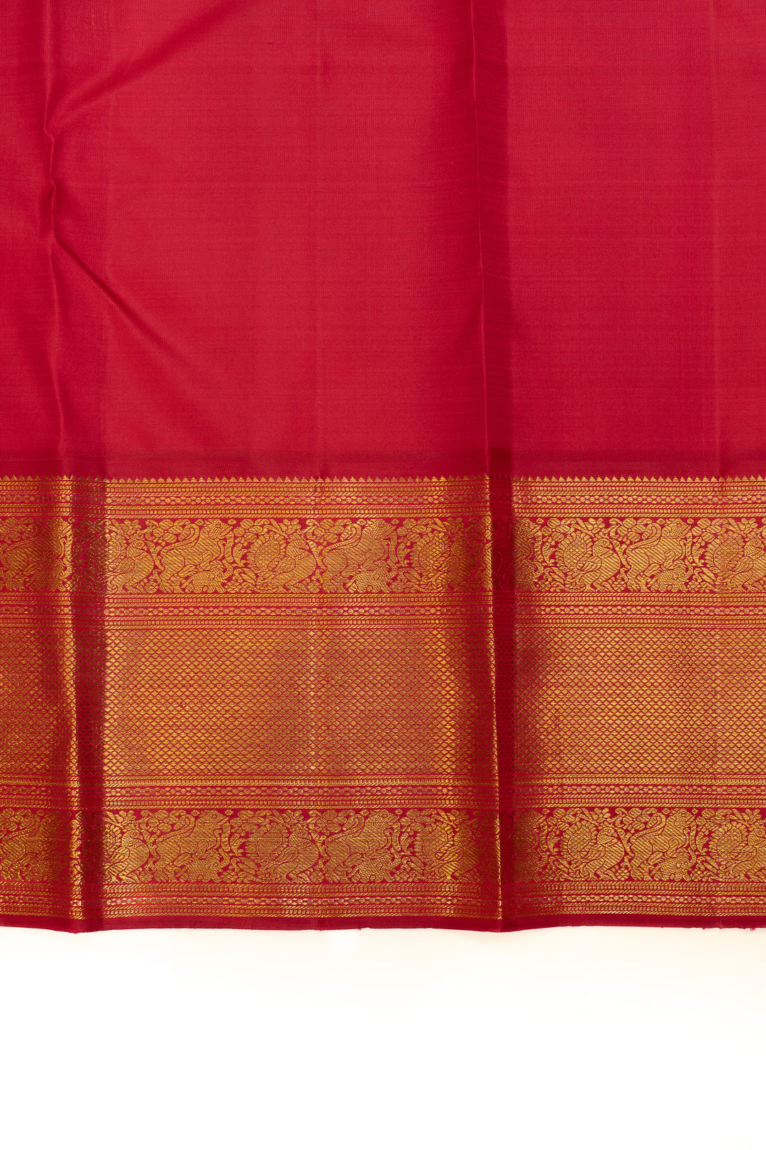 Parrot green traditional pure Kanchipuram silk saree