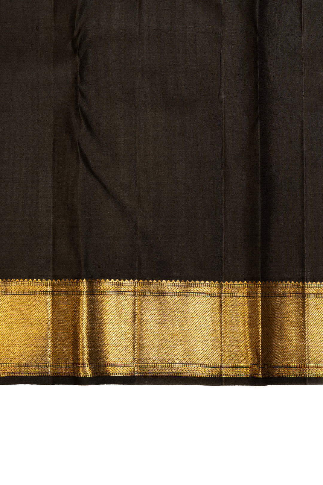 Black and silver brocade pure Kanchipuram silk saree