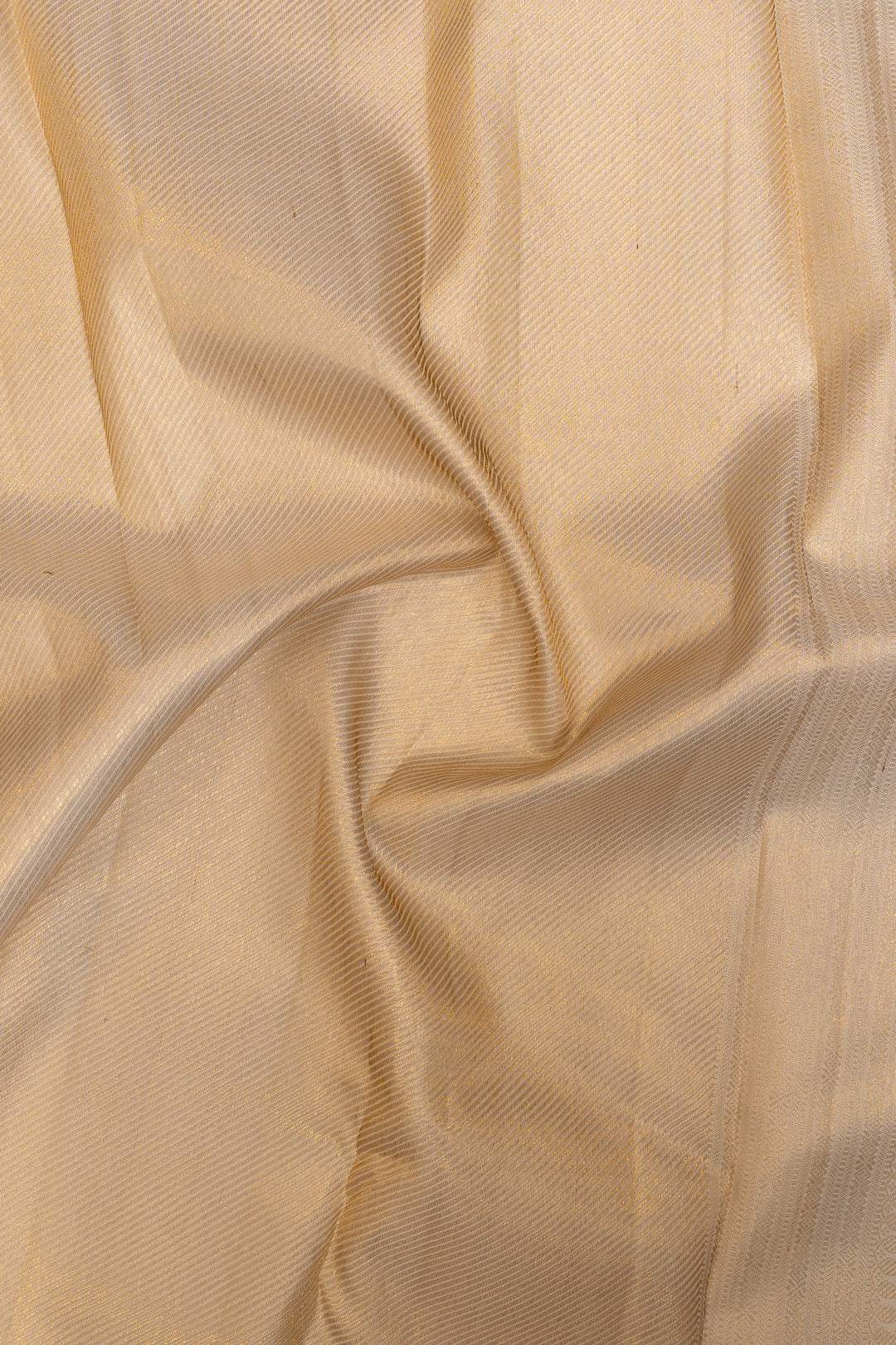 Pearl white and gold brocade pure Kanchipuram silk saree