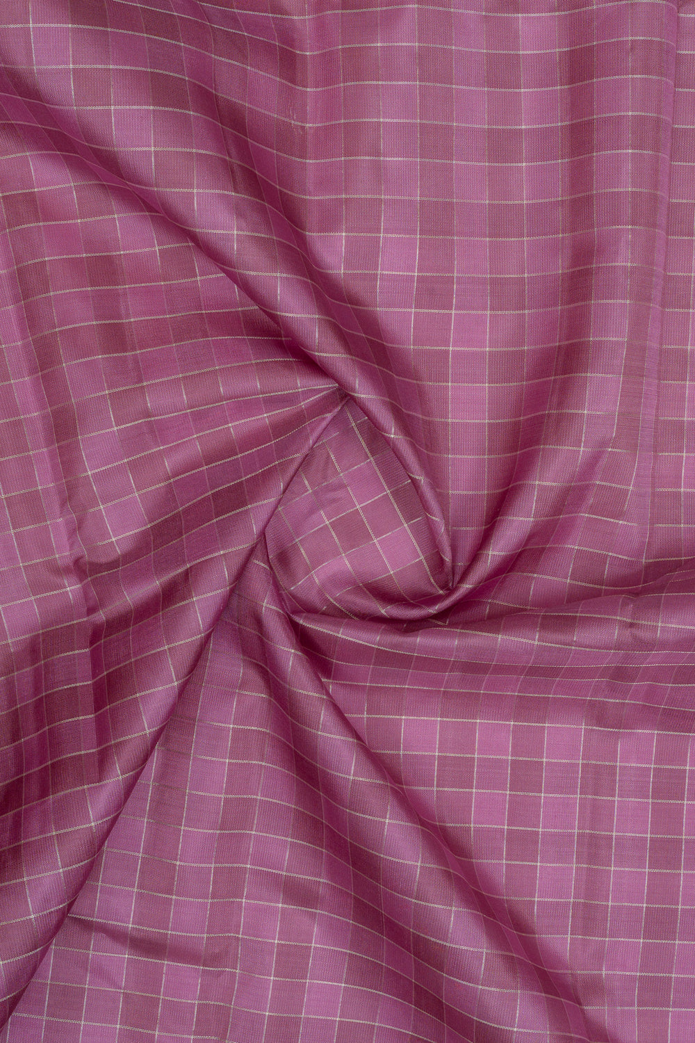 Mauve pink and beige varisaipettu pure kanchipuram silk saree
