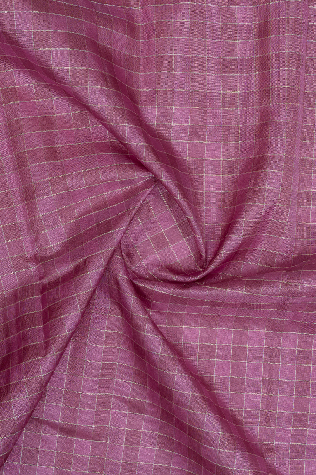 Mauve pink and beige varisaipettu pure kanchipuram silk saree
