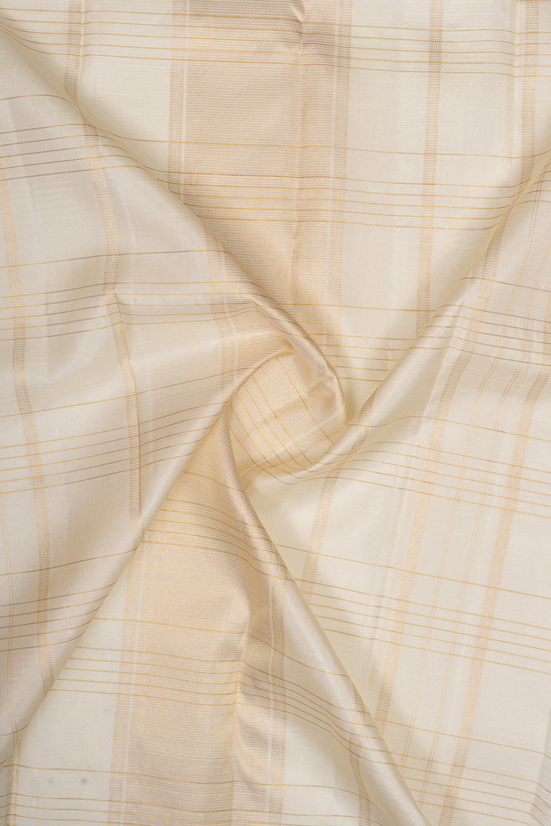 Pink and brown stripes pure kanchipuram silk saree