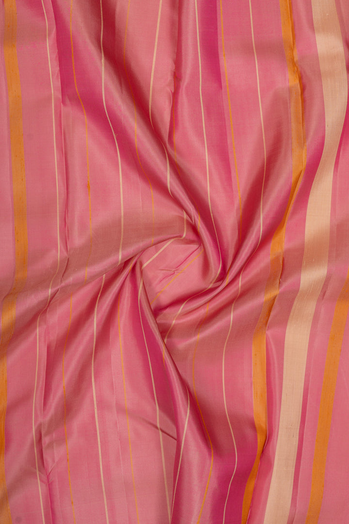 Pink Jamdani traditional pure soft silk saree