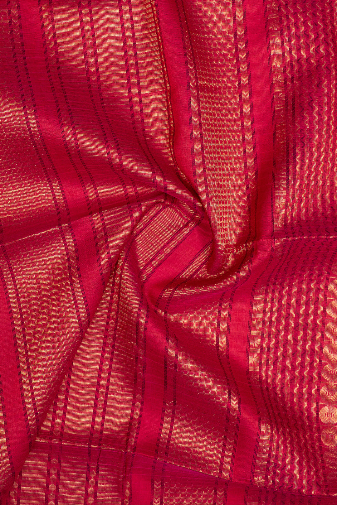 Mustard check pure silk cotton saree
