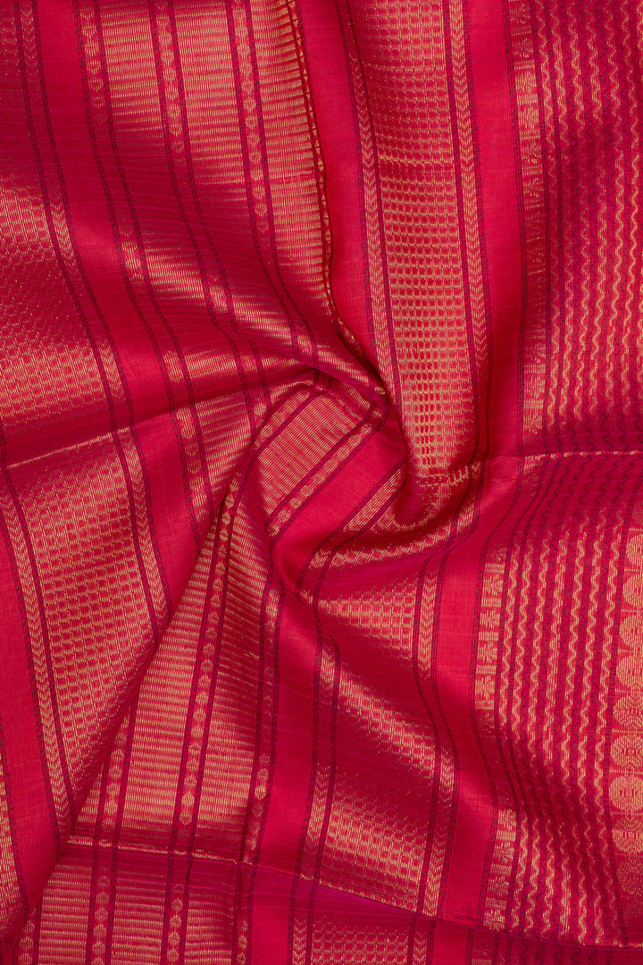 Mustard check pure silk cotton saree