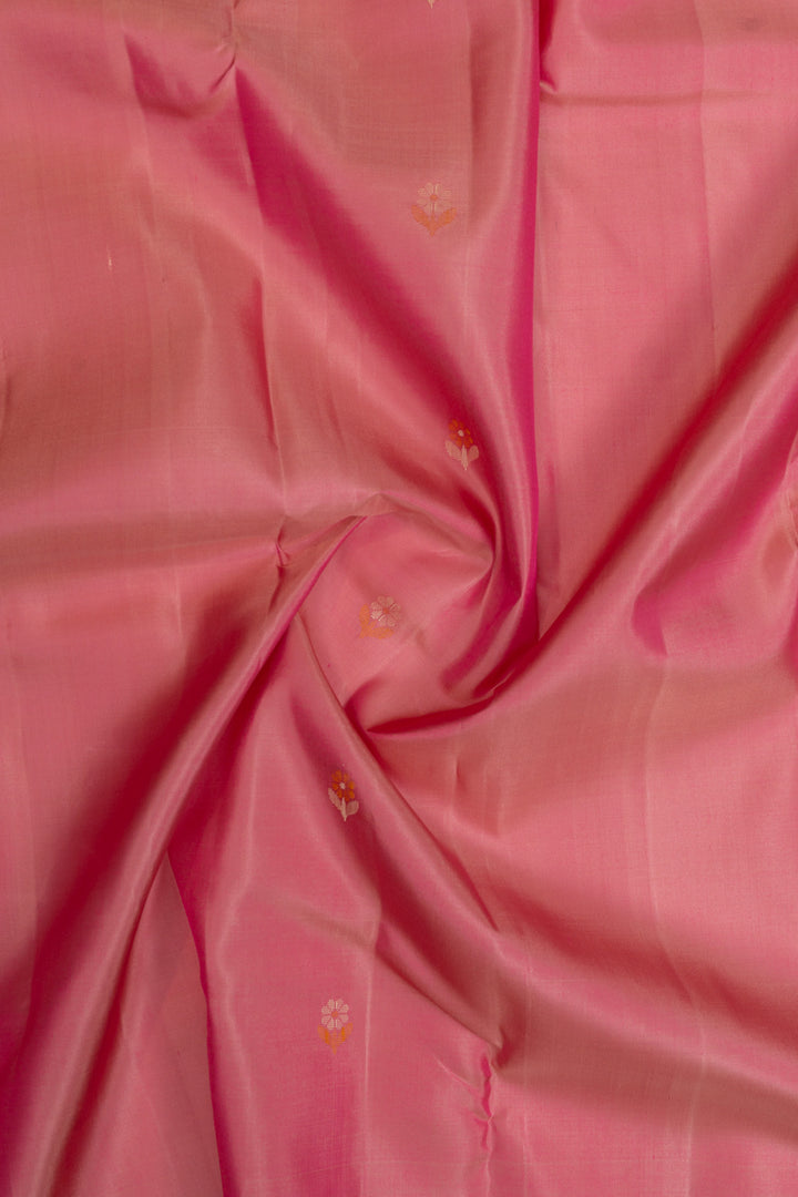 Pink Jamdani traditional pure soft silk saree