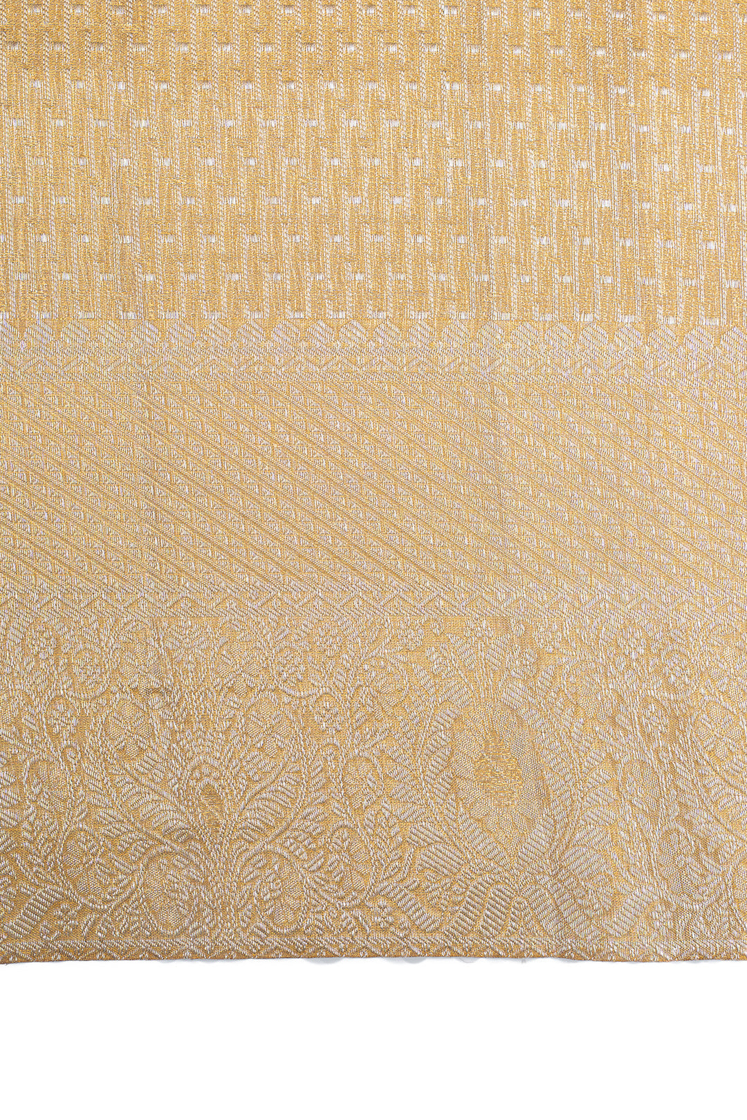 Gold and silver brocade tissue pure kanchipuram silk saree